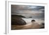 A Long Exposure of Praia Prumirim at Sunset in Ubatuba, Brazil-Alex Saberi-Framed Photographic Print