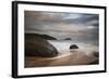 A Long Exposure of Praia Prumirim at Sunset in Ubatuba, Brazil-Alex Saberi-Framed Photographic Print