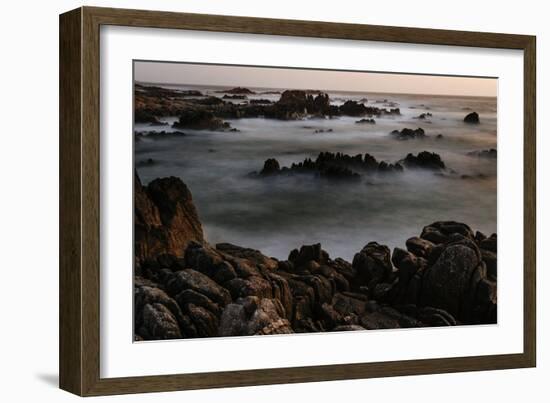 A Long Exposure Of Spanish Bay On The Pacific Coast Along 17 Mile Drive In Monterey-Jay Goodrich-Framed Photographic Print