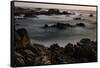 A Long Exposure Of Spanish Bay On The Pacific Coast Along 17 Mile Drive In Monterey-Jay Goodrich-Framed Stretched Canvas