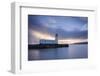 A long exposure photograph of Scarborough Lighthouse shortly after sunrise, Scarborough, North York-John Potter-Framed Photographic Print