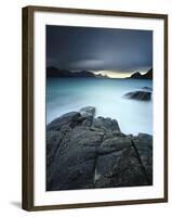 A Long Exposure Scene at Haukland Beach in Lofoten, Norway-Stocktrek Images-Framed Photographic Print