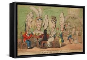 A Long Headed Assembly!!, 1806-Isaac Cruikshank-Framed Stretched Canvas
