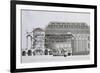 A Longitudinal Section for the Design for the Comedie Italienne-Francois-joseph Belanger-Framed Giclee Print