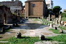 Roman Statue, Temple of Mars Ultor, Rome-A Lorenzini-Photographic Print