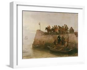 A Lost Cause, Flight of King James II after the Battle of the Boyne, 1888-Andrew Carrick Gow-Framed Giclee Print