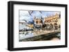 A Lot of Doves in Krakow Old City.-bloodua-Framed Photographic Print