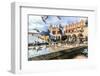 A Lot of Doves in Krakow Old City.-bloodua-Framed Photographic Print