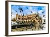 A Lot of Doves in Krakow Old City.-bloodua-Framed Photographic Print