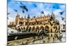 A Lot of Doves in Krakow Old City.-bloodua-Mounted Photographic Print