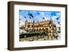 A Lot of Doves in Krakow Old City.-bloodua-Framed Photographic Print