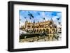 A Lot of Doves in Krakow Old City.-bloodua-Framed Photographic Print