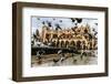 A Lot of Doves in Krakow Old City.-bloodua-Framed Photographic Print