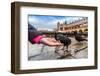 A Lot of Doves in Krakow Old City.-bloodua-Framed Photographic Print