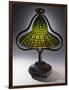 A 'Lotus Bell' Leaded Glass and Bronze Table Lamp-Guiseppe Barovier-Framed Giclee Print