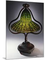 A 'Lotus Bell' Leaded Glass and Bronze Table Lamp-Guiseppe Barovier-Mounted Giclee Print