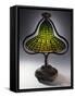 A 'Lotus Bell' Leaded Glass and Bronze Table Lamp-Guiseppe Barovier-Framed Stretched Canvas