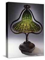 A 'Lotus Bell' Leaded Glass and Bronze Table Lamp-Guiseppe Barovier-Stretched Canvas