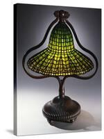 A 'Lotus Bell' Leaded Glass and Bronze Table Lamp-Guiseppe Barovier-Stretched Canvas