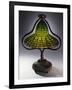 A 'Lotus Bell' Leaded Glass and Bronze Table Lamp-Guiseppe Barovier-Framed Giclee Print