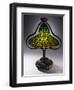 A 'Lotus Bell' Leaded Glass and Bronze Table Lamp-Guiseppe Barovier-Framed Giclee Print