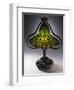 A 'Lotus Bell' Leaded Glass and Bronze Table Lamp-Guiseppe Barovier-Framed Giclee Print