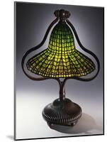 A 'Lotus Bell' Leaded Glass and Bronze Table Lamp-Guiseppe Barovier-Mounted Giclee Print