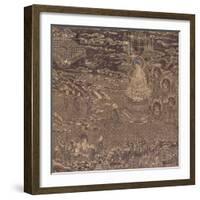 A Lotus Sutra Handscroll (Detail), 17th Century-null-Framed Giclee Print