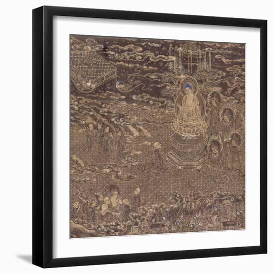 A Lotus Sutra Handscroll (Detail), 17th Century-null-Framed Giclee Print