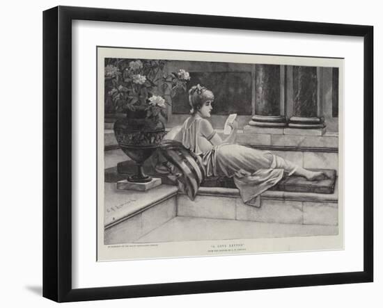 A Love Letter-Charles Frederick Lowcock-Framed Giclee Print