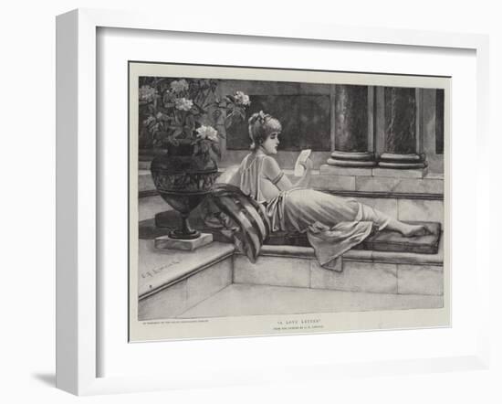 A Love Letter-Charles Frederick Lowcock-Framed Giclee Print