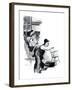 "A Love Story" page 10-Norman Rockwell-Framed Giclee Print