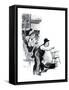 "A Love Story" page 10-Norman Rockwell-Framed Stretched Canvas