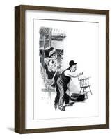 "A Love Story" page 10-Norman Rockwell-Framed Giclee Print