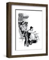 "A Love Story" page 10-Norman Rockwell-Framed Giclee Print