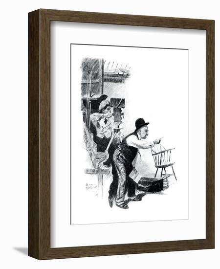 "A Love Story" page 10-Norman Rockwell-Framed Giclee Print