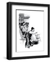 "A Love Story" page 10-Norman Rockwell-Framed Giclee Print