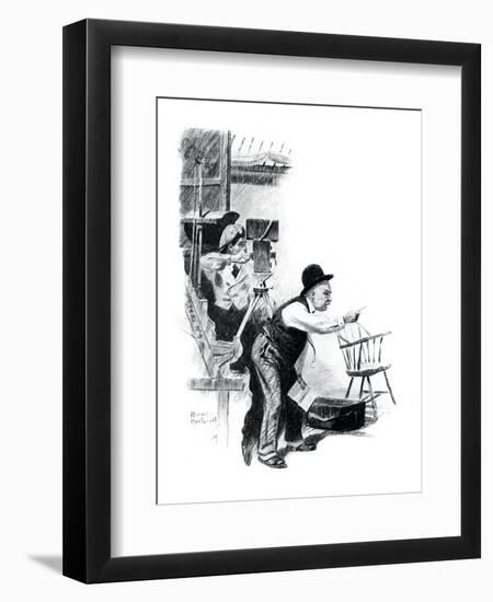 "A Love Story" page 10-Norman Rockwell-Framed Giclee Print