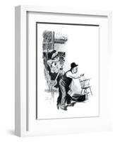 "A Love Story" page 10-Norman Rockwell-Framed Giclee Print