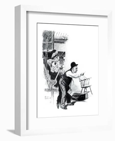 "A Love Story" page 10-Norman Rockwell-Framed Giclee Print