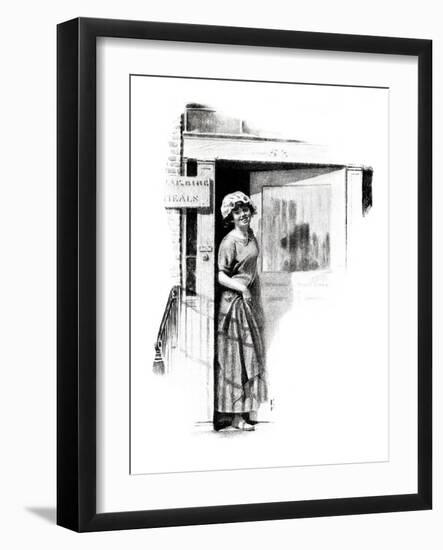 "A Love Story" page 9-Norman Rockwell-Framed Giclee Print