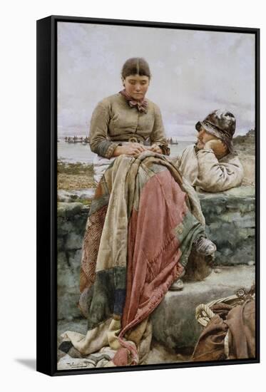 A Lover and His Lass, 1884-Walter Langley-Framed Stretched Canvas