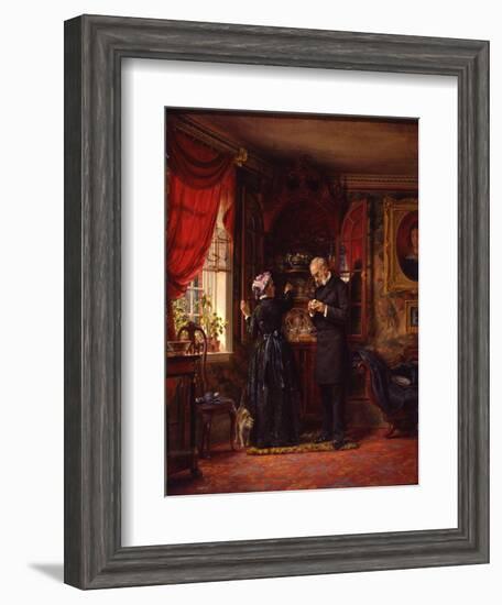 A Lover of Old China, 1880-Edward Lamson Henry-Framed Giclee Print