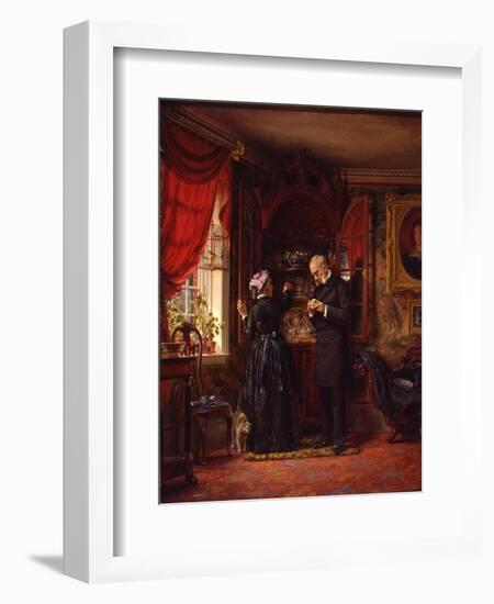 A Lover of Old China, 1880-Edward Lamson Henry-Framed Giclee Print