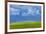 A Low Altitude Rainbow Visible over the Yellow Canola Field, Gleichen, Alberta, Canada-null-Framed Photographic Print