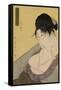 A Low Class Prostitute , from the series 'Five Shades of Ink in the Northern Quarter' , c.1794-95-Kitagawa Utamaro-Framed Stretched Canvas