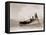 A Lowestoft Herring Boat Ploughing Through a Moderate Swell in the North Sea, 1935-null-Framed Stretched Canvas