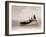 A Lowestoft Herring Boat Ploughing Through a Moderate Swell in the North Sea, 1935-null-Framed Premium Photographic Print