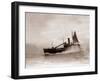 A Lowestoft Herring Boat Ploughing Through a Moderate Swell in the North Sea, 1935-null-Framed Premium Photographic Print