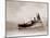 A Lowestoft Herring Boat Ploughing Through a Moderate Swell in the North Sea, 1935-null-Mounted Photographic Print